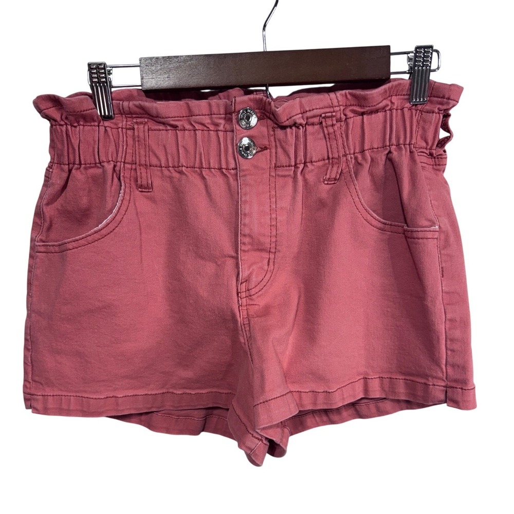 Wild Fable Women's M Pink Shorts Paperbag Waist High Rise Casual
